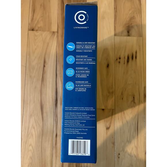 Corelle Everyday Expressions Glass Geometrica Abstract 4 Piece Dinner Plates - Picture 2 of 6